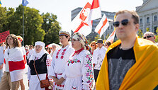 Lietuvos baltarusių mitingas prie&scaron; A. Luka&scaron;enkos režimą