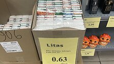 Prekių kainos parduotuvėje &bdquo;Litas&rdquo;