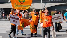 Profesinės sąjungos &bdquo;Solidarumas&ldquo; piketas &bdquo;Ar darbuotojai &scaron;iuk&scaron;lės?!&ldquo;