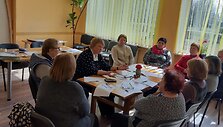 Joni&scaron;kio rajono partnerystės vietos veiklos grupės projekto &bdquo;Vaikai užauginti&ldquo; dalyviai