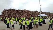  Medienos drožlių plok&scaron;čių gamyklos atidarymas Akmenės laisvojoje ekonominėje zonoje