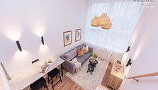 Modernus ir komforti&scaron;kas loftas &Scaron;e&scaron;kinėje