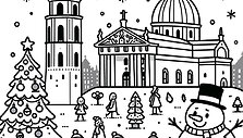 Dirbtinio intelekto sukurti kalėdiniai pie&scaron;inukai spalvinimui