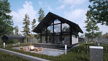Modernūs &bdquo;Janolex&ldquo; statomi fachverko stiliaus namai