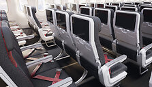 Turkish Airlines lėktuvo vidus