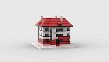 Roko Mik&scaron;iūno i&scaron; &bdquo;Lego&ldquo; detalių sukonstruoti modernistiniai pastatai
