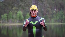 Plaukimo meistras Vaidotas Gumbis ruo&scaron;iasi perplaukti visus įmanomus perplaukti Kai&scaron;iadorių rajono ežerus