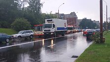 Stipri liūtis sutrikdė eismą Karolini&scaron;kėse, nuskendo automobiliai