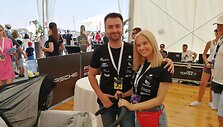 Dainius Matijo&scaron;aitis ir Monika Pitkauskaitė su sūnumi 