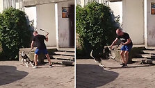 Prie&scaron; &scaron;unį smurtaujantis vyras