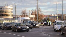Edukologijos žiede eismo judėjimu rūpinasi policija