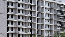 Perkūnkiemyje vykstančios daugiabučio statybos 
