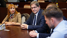 Jurgita Petrauskienė ir Eugenijus Jovai&scaron;a