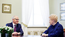 Prezidentė Dalia Grybauskaitė Prezidentūroje susitiko su kandidatu į &scaron;vietimo, mokslo ir sporto ministrus Algirdu Monkevičiumi