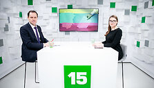 15min studijoje lankosi prezidento posto siekiantis V.Toma&scaron;evskis