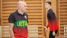 Lietuvos golbolo rinktinės treniruotė