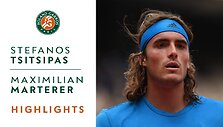 stefanos-tsitsipas-vs-maximilian-marterer-round-1-highlights-roland-garros-2019
