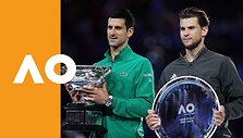 novak-djokovic-vs-dominic-thiem-mens-final-trophy-ceremony-australian-open-2020