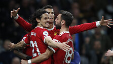 Edinsonas Cavani, Cristiano Ronaldo ir Bruno Fernandesas