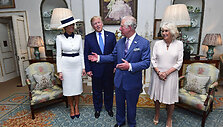 Melania Trump, Donaldas Trumpas, princas Čarlezas ir Kornvalio hercogienė Camilla