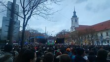 Žurnalisto nužudymo metinių minėjimas Bratislavoje