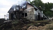 &Scaron;ilutės rajone užsiliepsnojo namas
