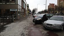 Sunaikinta žalioji zona Kauno Savanorių prospekte