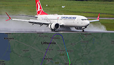 Vilniuje leidosi i&scaron; Turkijos į Rusiją skridęs lėktuvas