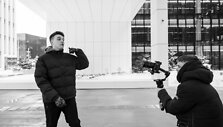 Niko Bariso dainos &bdquo;Sausio 32&ldquo; vaizdo klipo akimirka