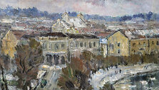 Algirdas Petrulis. Vilnius in the winter