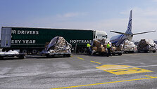 Hoptrans delivers the supply of equipment for medics fighting COVID-19 in Kaunas. Hopotrans photo