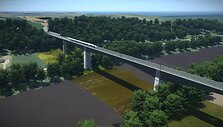Bridge over river Neris