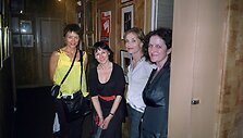 Virginija Kelmelytė, Neringa Bulotaitė, Isabelle Huppert ir Siana Anevičiūtė