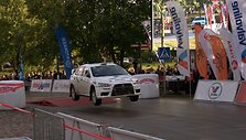 &bdquo;Samsonas Rally Roki&scaron;kis&ldquo; &scaron;uoliai per trampliną