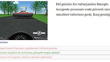 Bandomojo teorijos egzamino klausimas &bdquo;Regitroje&ldquo;