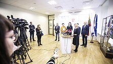 Spaudos konferencijos akimirka