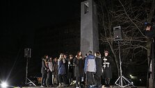 Atminimo laužų uždegimo akimirka