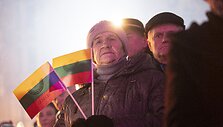 Atminimo laužų uždegimo  akimirka