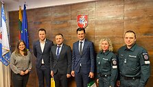 Tomas Danilevičius ir Edgaras Stankevičius susitiko su policijos generaliniu komisaru Renatu Požėla