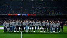 &bdquo;Barcelona&ldquo; krep&scaron;ininkai pademonstravo Karaliaus taurę &bdquo;Camp Nou&ldquo; stadione