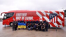 &bdquo;Atletico&ldquo; klubas i&scaron;siuntė paramą ukrainiečiams