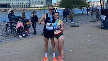 Au&scaron;ra Garunk&scaron;nytė ir Egidijus Adomkaitis Kopenhagos maratone