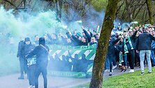 &bdquo;Žalgirio&ldquo; sirgalių eisena Miunchene
