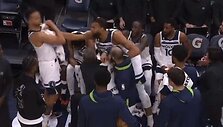 Kyle'o Andersono ir Rudy Gobert'o konfliktas ant suolo