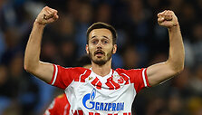 &bdquo;Gazprom&ldquo; užra&scaron;as &ndash; ant &bdquo;Crvena zvezda&ldquo; mar&scaron;kinėlių