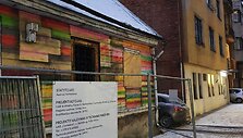 Griaunamas V.Putvinskio gatvės medinukas