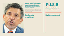 Baigiamasis R.I.S.E. konferencijos prane&scaron;imas 