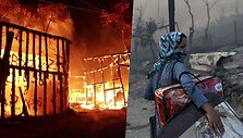 Morijos migrantų stovykloje Graikijoje kilo gaisras