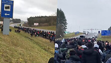 mingrantai prie Lenkijos sienos 
