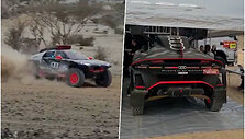 Audi RSQ e-tron testai Saudo Arabijoje